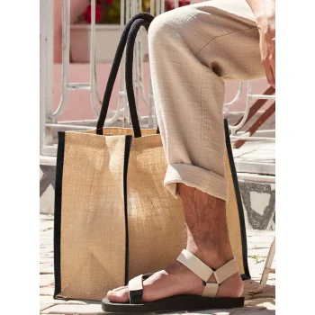 Natural Starched Jute Classic Shopper