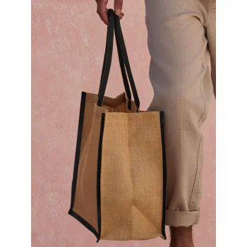Natural Starched Jute Classic Shopper