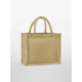 Natural Starched Jute Mini Gift Bag
