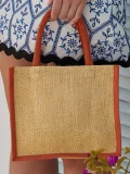 Natural Starched Jute Mini Gift Bag