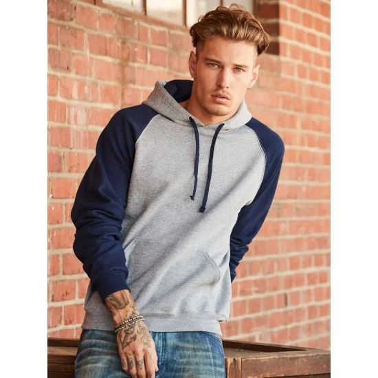 NuBlend Colour Block Raglan Hooded Sweatshirt
