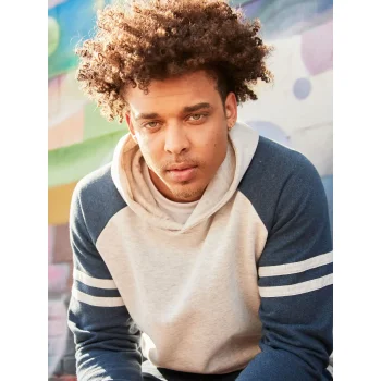 NuBlend Varsity Colour-Block Hooded Sweatshirt