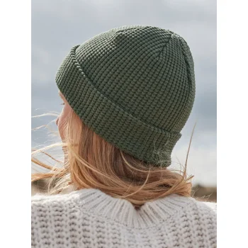 Organic Cotton Waffle Beanie