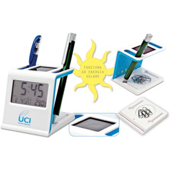 Orologio da tavolo e portapenne