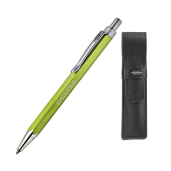 P.sfera you young coveri alluminio di colore giallo refil blu astuccio similpelle nero coveri