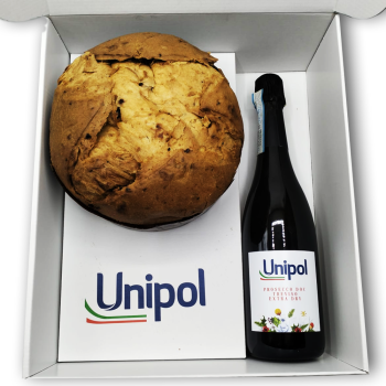 PANETTONE CON BOX PERSONALIZZATO + PROSECCO