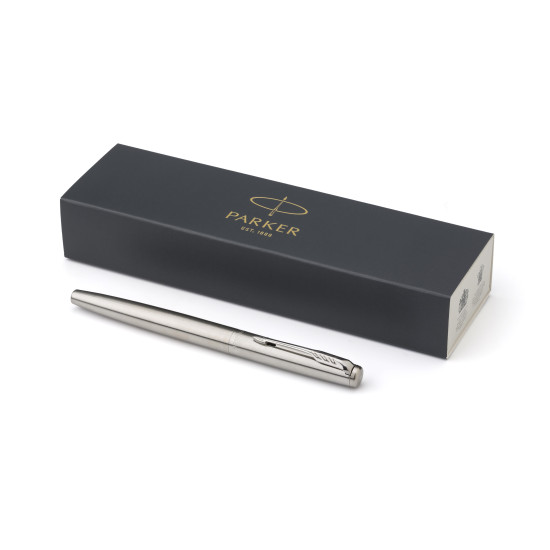 Parker, penna a sfera Jotter Core in acciaio inossidabile con cappuccio