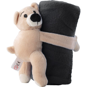 Peluche Orsetto con coperta in pile Owen