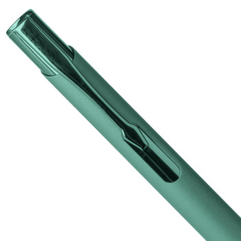 Penna a sfera alluminio riciclato con rivestimento gommato Anisa