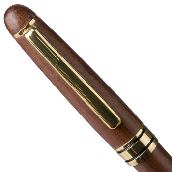 Penna a sfera twist in legno di noce Noa