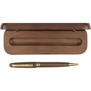 Penna a sfera twist in legno di noce Noa