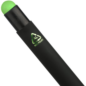 Penne a sfera in alluminio riciclato con finitura gommata Formentera