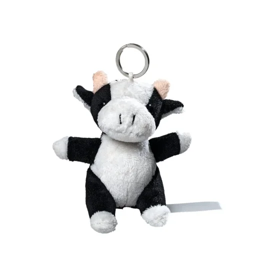 plush cow with keychain