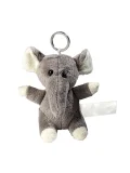Plush elephant with keychain