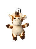 Plush giraffe with keychain