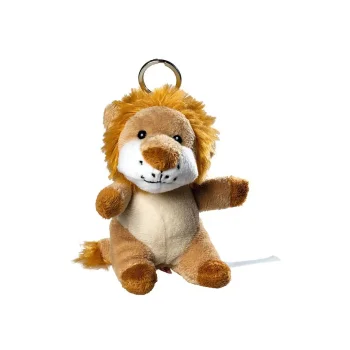 plush lion with keychain