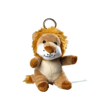 plush lion with keychain