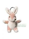 Plush rabbit with keychain