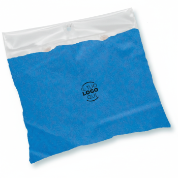 Poncho colorato in PVC con bottoni a pressione e busta coordinata