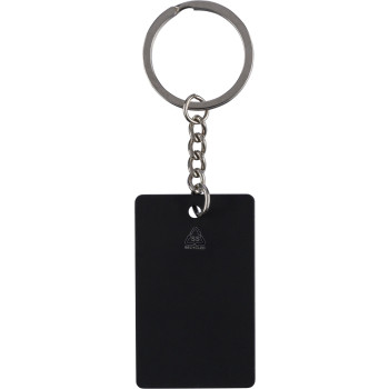 Portachiavi a forma rettangolare in acciaio inox riciclato Jax