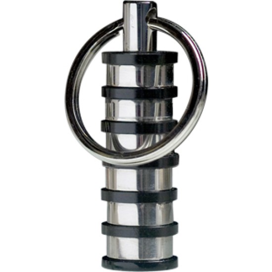 Portachiavi  "CERRUTI 1881" con anello in metallo e particolari neri. Dotato di certificato di autenticitÃ¢âÅÃÂ¡. Confezione regalo "CERRUTI 1881" in cartoncino nero.