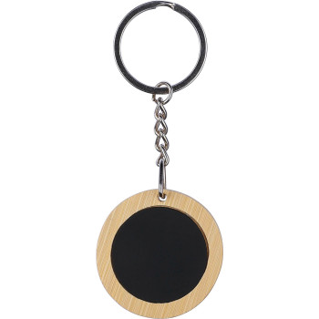 Portachiavi in bambù forma tonda Gene