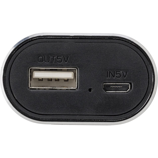 Power bank con auricolari wireless, in alluminio Letitia