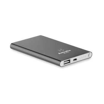 POWERFLAT - Power bank in alluminio da 400