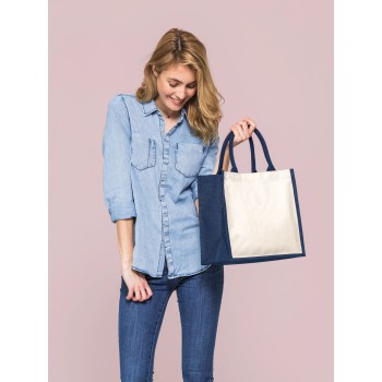 PRINTER'S MIDI JUTE BAG 100%J