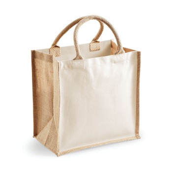 PRINTER'S MIDI JUTE BAG 100%J