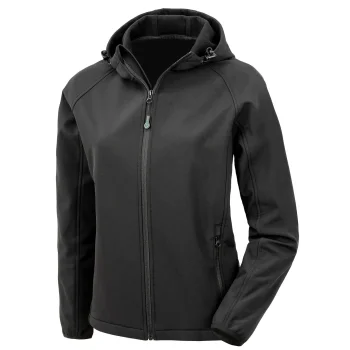 Recycled printable 3-layer hooded softshell