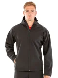 Recycled printable 3-layer hooded softshell