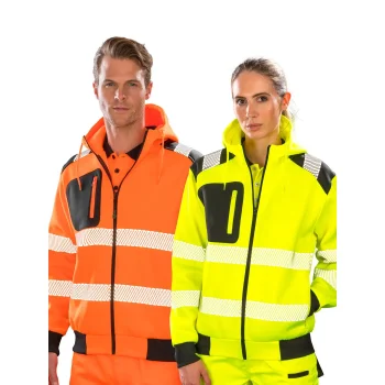 Recycled Robust Zipped Safety Hoody