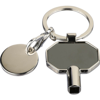 Recycled zinc alloy radiator bleed keychain Mara