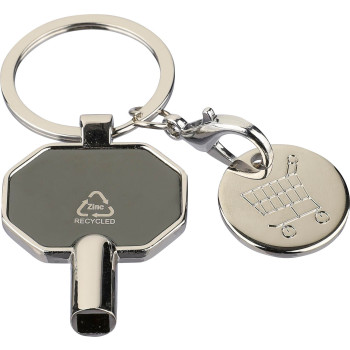 Recycled zinc alloy radiator bleed keychain Mara