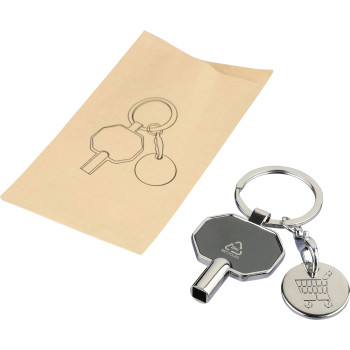 Recycled zinc alloy radiator bleed keychain Mara