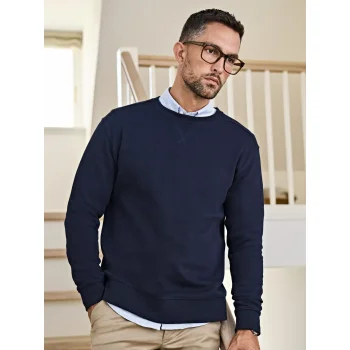 Ribbed Interlock Crew Neck