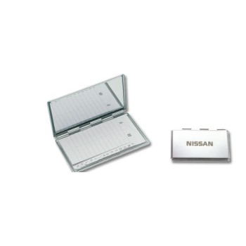 Rubrica tascabile in alluminio con specchietto
