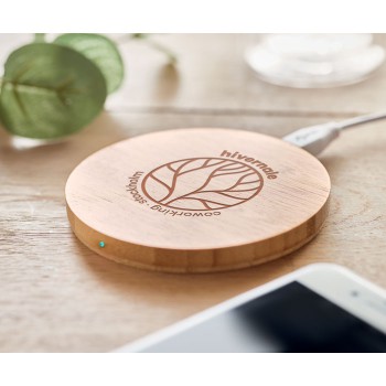 RUNDO - Caricatore wireless in bamboo