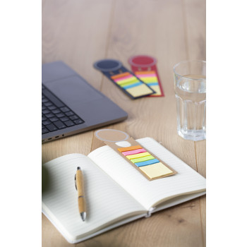 Segnalibro/Set memo cerchio, in carta Clay