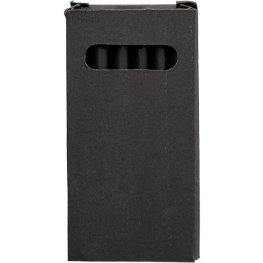 Set 6 matite colorate in legno con rifiniture in nero Holger