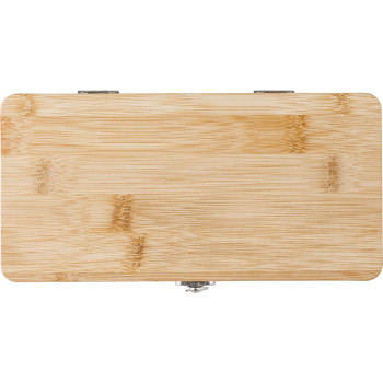 Set attrezzi 27 pezzi, custodia in bambù Elmar