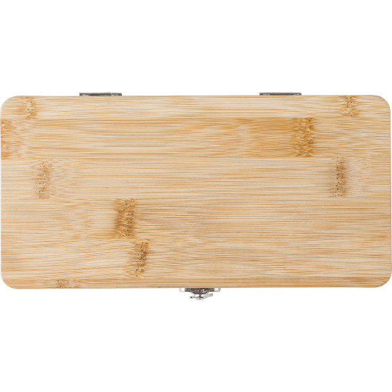 Set attrezzi 27 pezzi, custodia in bambù Elmar