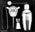 Set cocktail 5 accessori, in acciaio inox Natalina