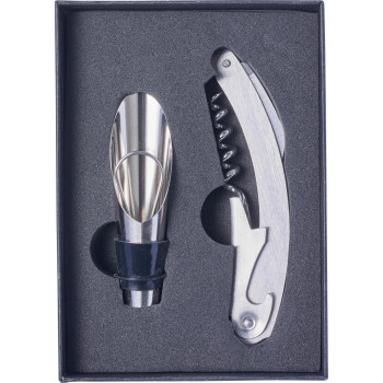 Set da vino 2 accessori, in acciaio inox Dale