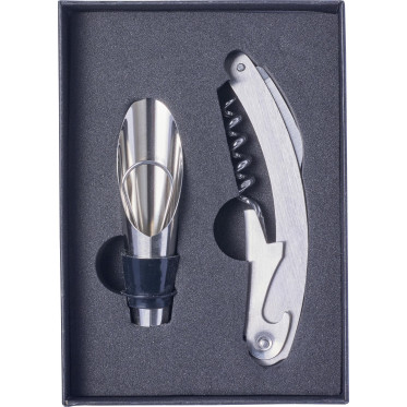 Set da vino 2 accessori, in acciaio inox Dale