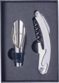 Set da vino 2 accessori, in acciaio inox Dale
