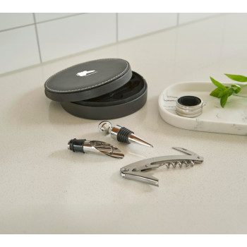 Set da vino 4 accessori, in acciaio inox Jeremy
