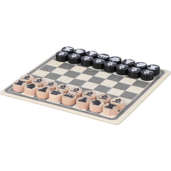 Set Gioco scacchi e dama in legno in legno Hank