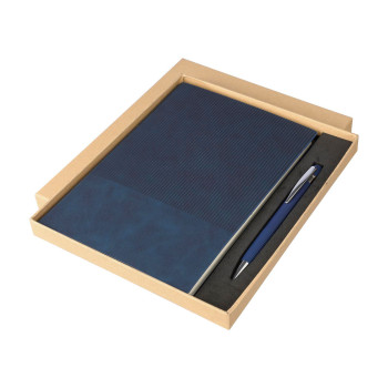 Set taccuino Tarek | Similpelle riciclata | A5 | Con penna